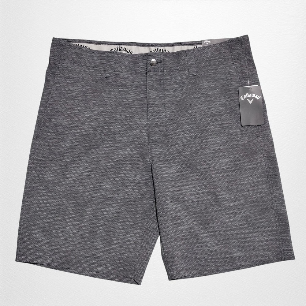 Callaway‎ Men's 34 Opti-Dri Moisture Wicking Stretch Short Caviar Gray NWT